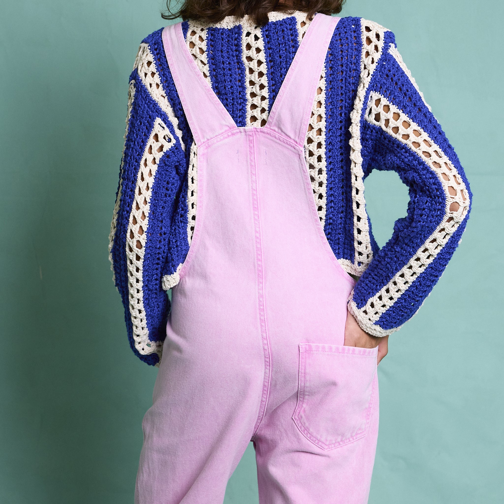Adult Latzhose Fuchsia Pink