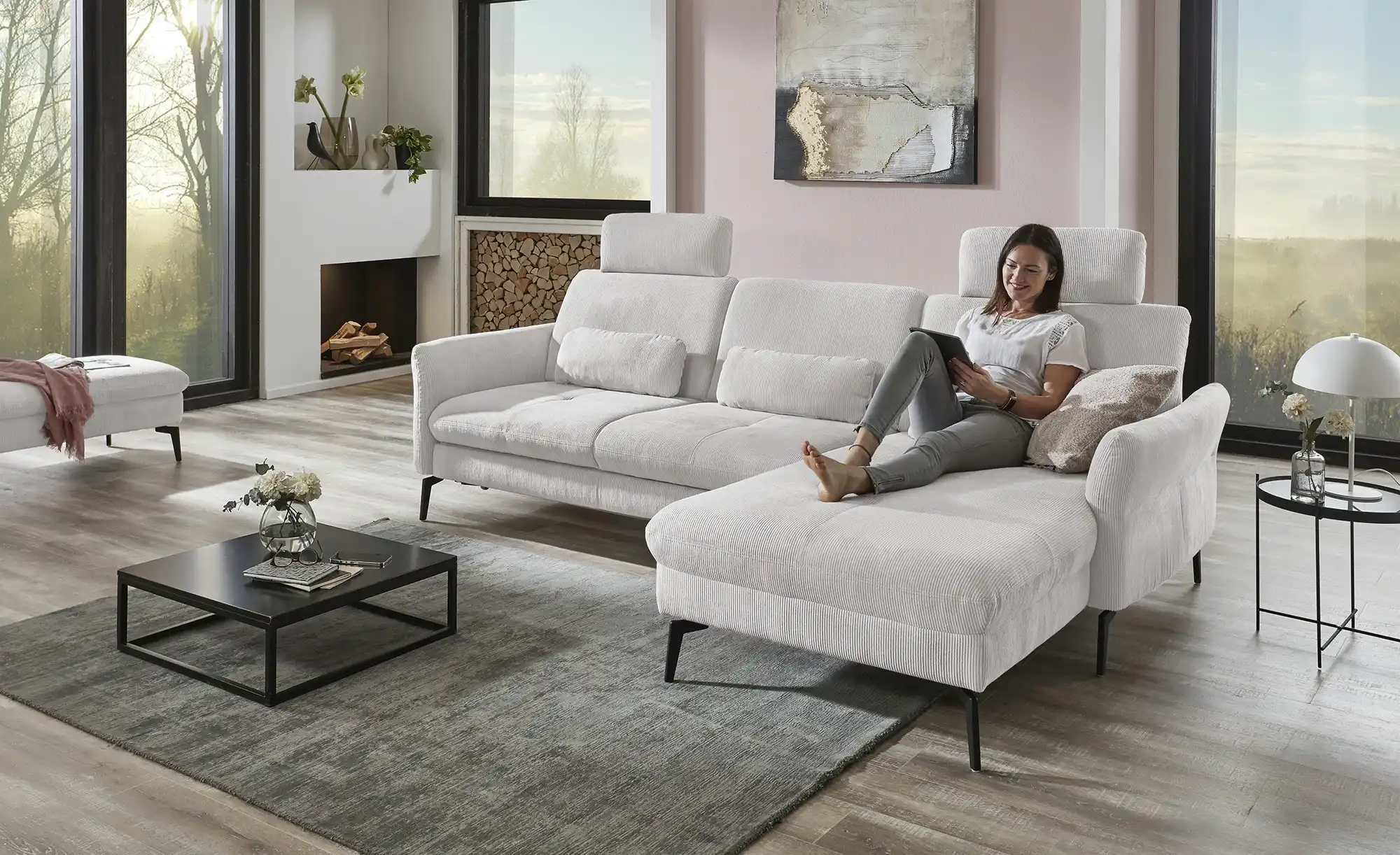 meinSofa Ecksofa Cord DANTE