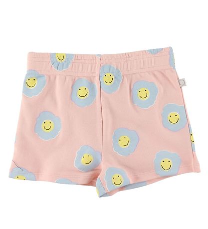 Stella McCartney Kids Sweatshorts - Rosa/Hellblau m. Blumen