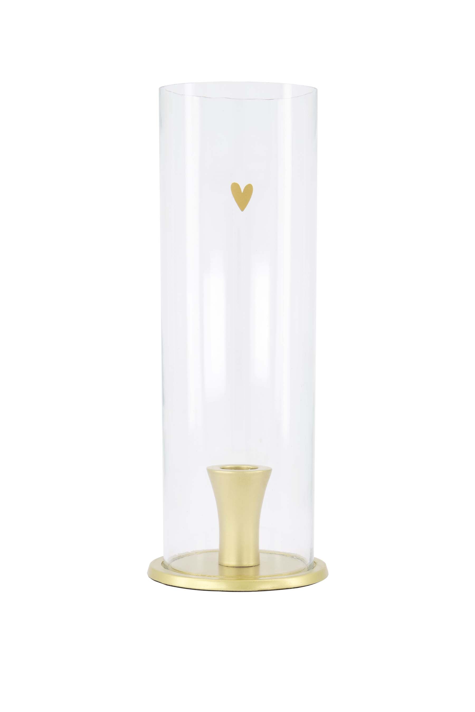 kandelaar glas hartje