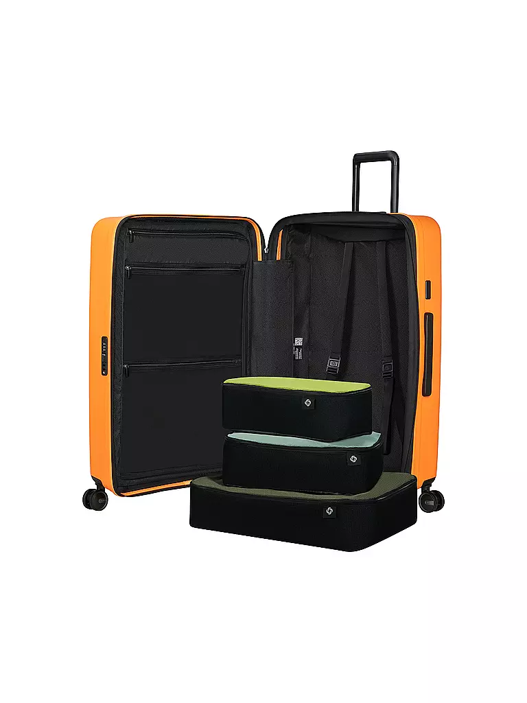 SAMSONITE Trolley  RESTACKD SPINNER 75cm erweiterbar papaya orange