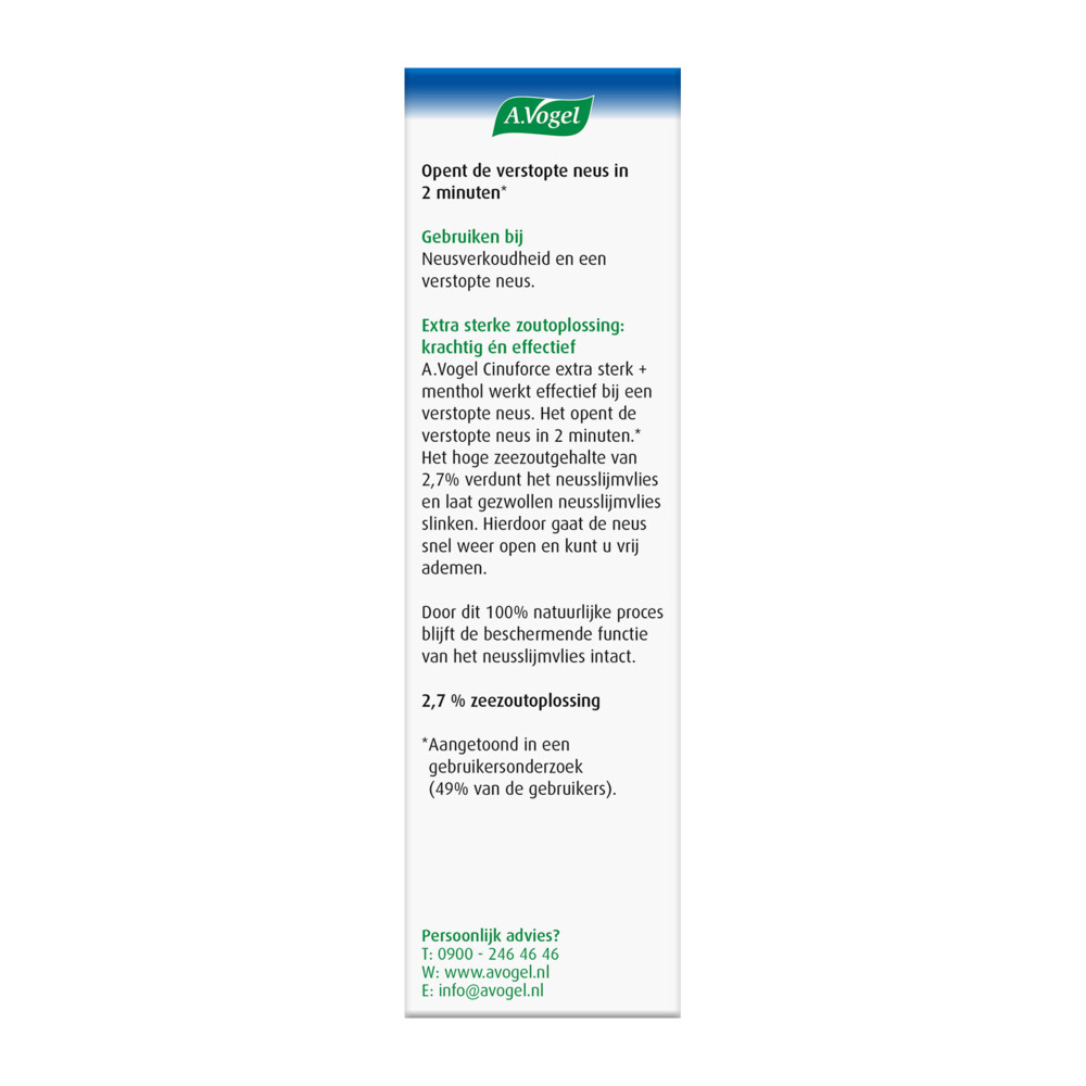 A.Vogel Cinuforce Neusspray Extra Sterk20 ml