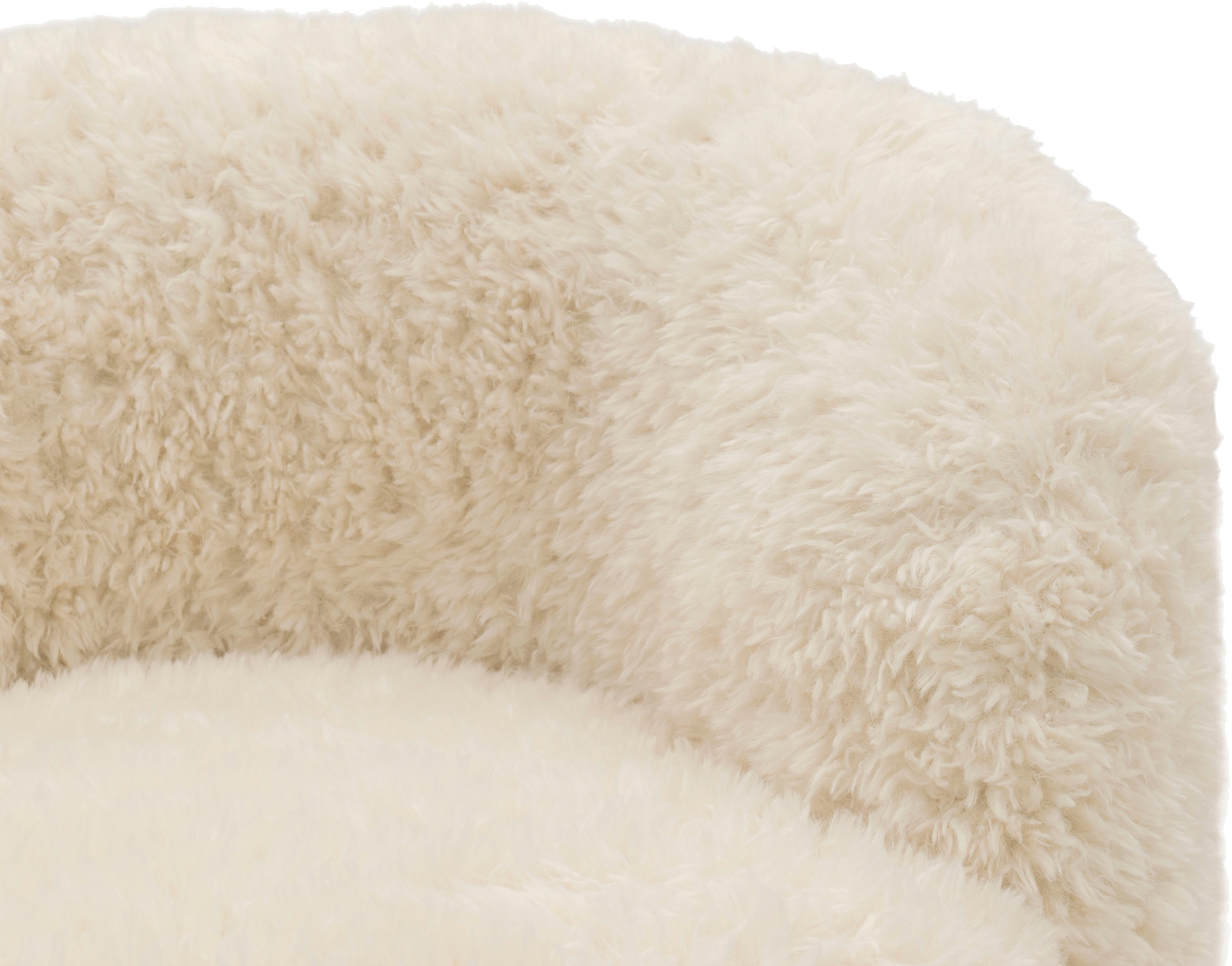 DOMO collection Sessel »Obidos moderner Loungesessel« Flausch, creme