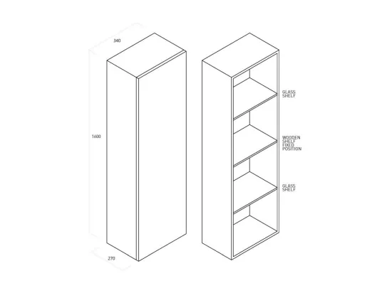 Colonne PLUTONE blanc pierre