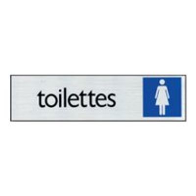 Pickup - Plaque de signalisation - 165 x 44 mm - toilettes pour femmes