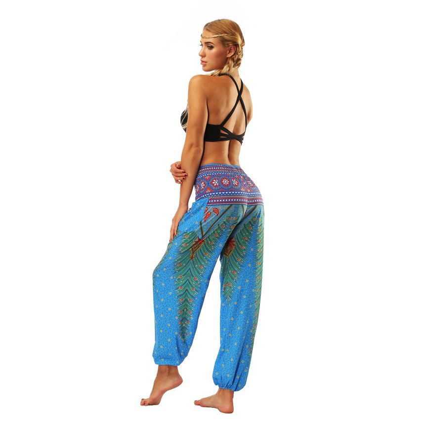 LaLaLadies - Lage joggingbroek met boho-print