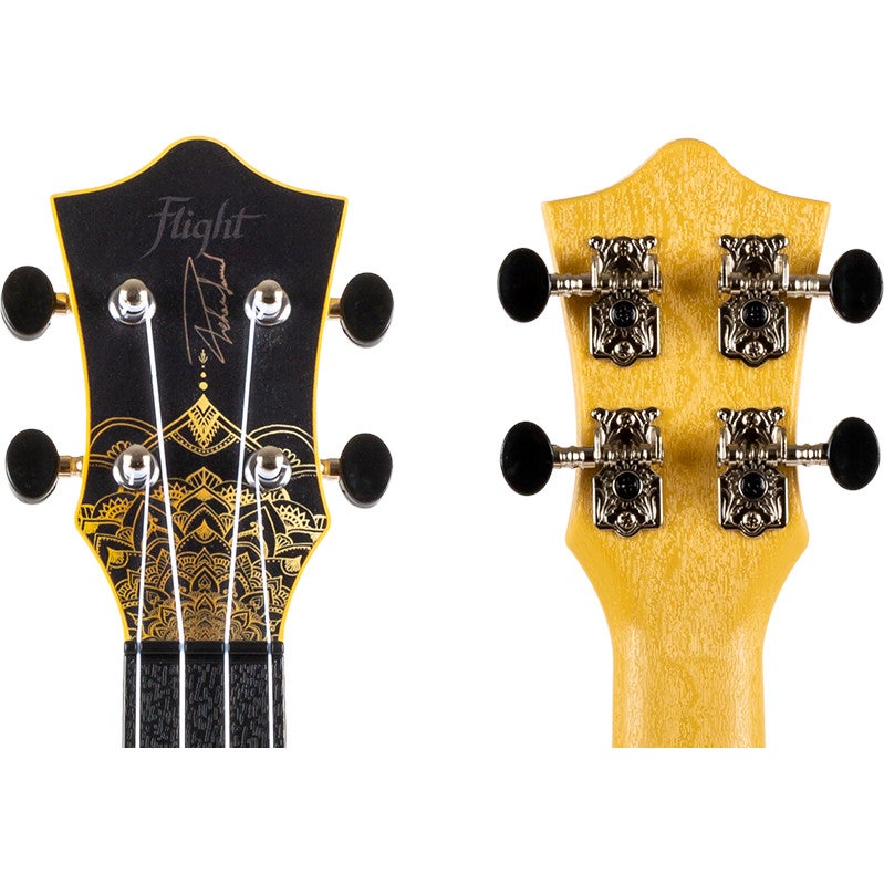 Flight Travel Series TUC Gold Mandala concert ukelele met gigbag