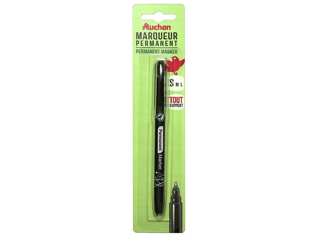 MARCADOR PERMANENTE AUCHAN PRETO