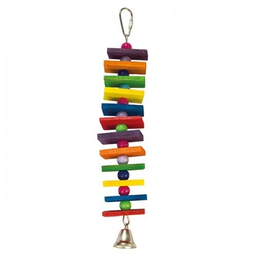 Escada multicolorida com sino multicolorido
