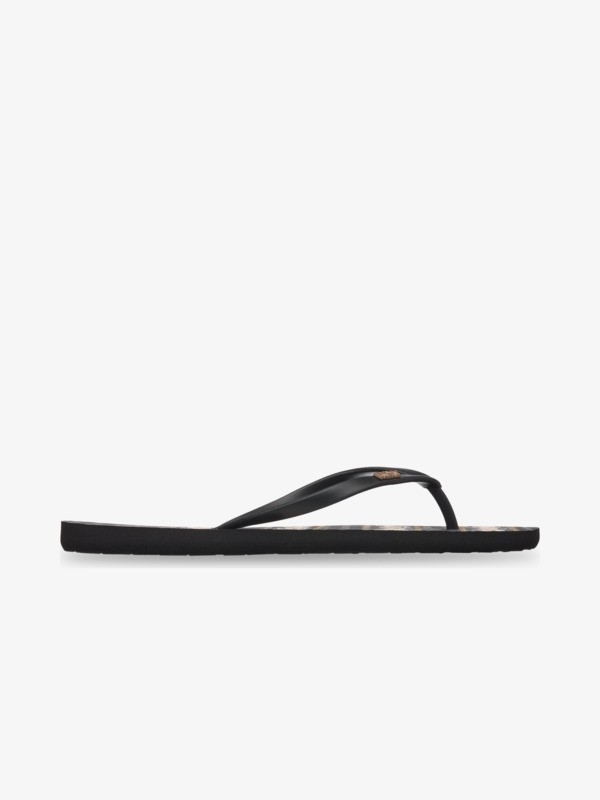 New Viva Printed Tongs Noir Femme