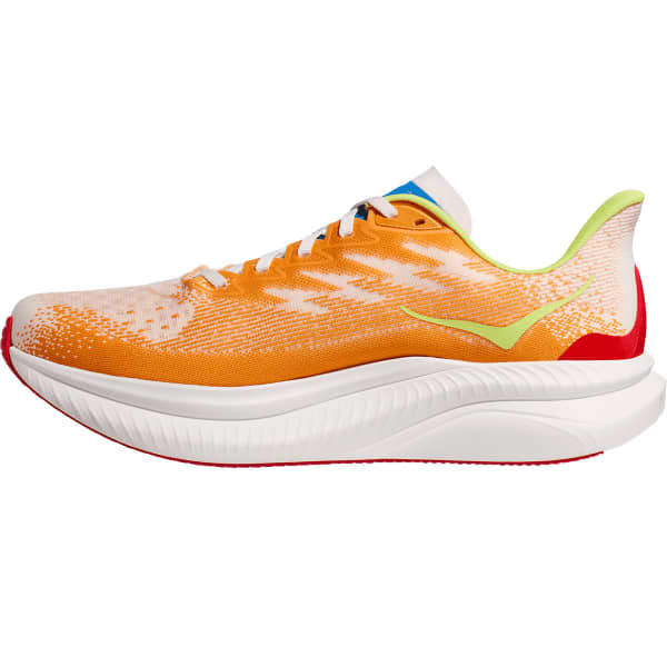 Chaussure running HOKA ONE ONE MACH 6 WHITE / SOLAR FLARE