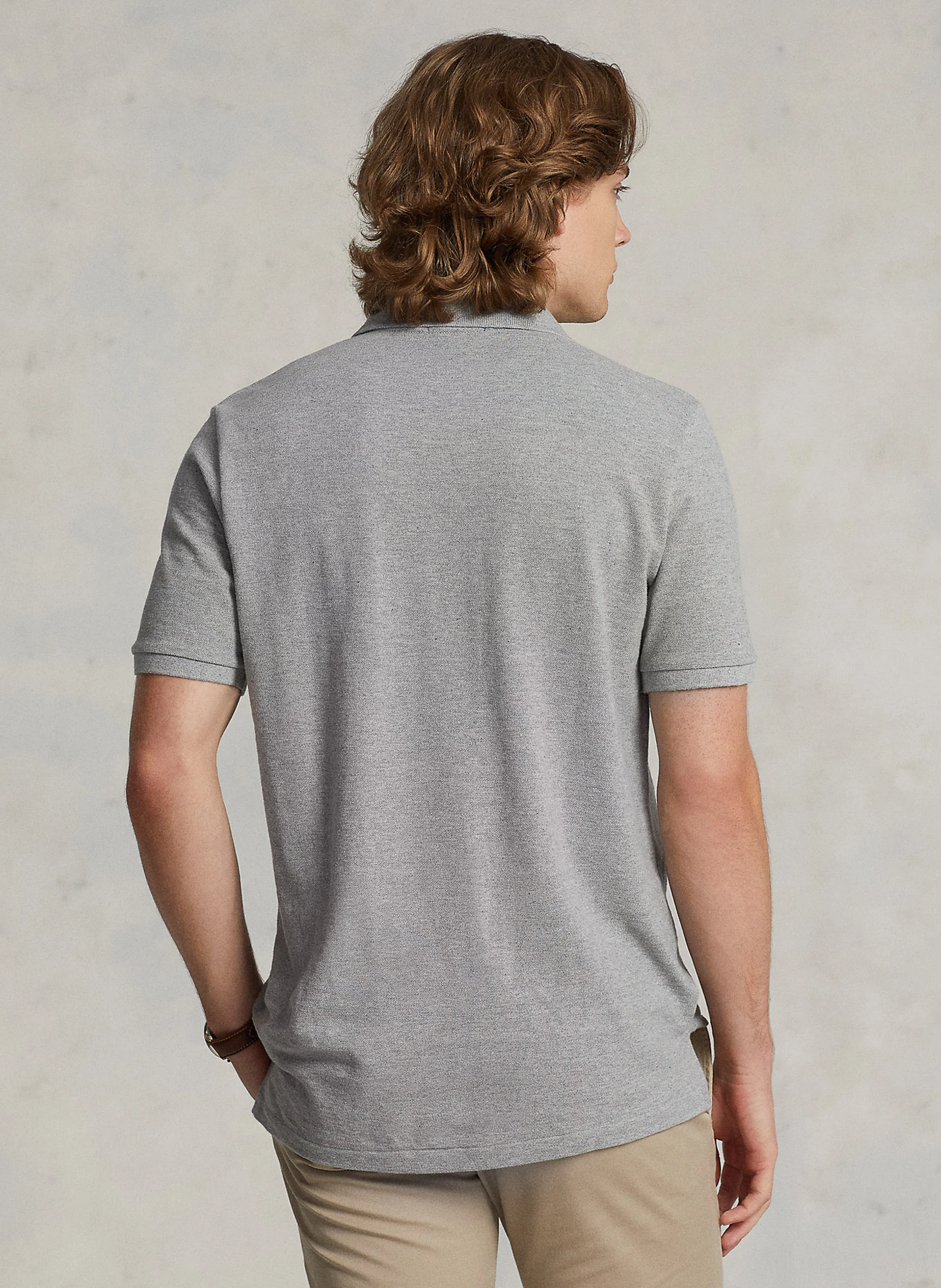 Polo slim-fit en coton | Gris