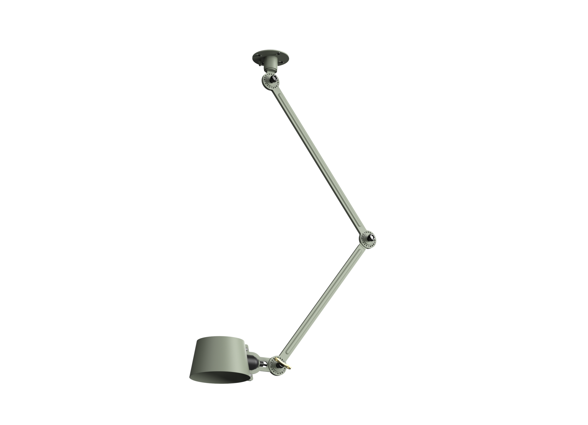 Plafondlamp Bolt 2 arms sidefit install flux green