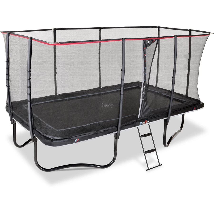 EXIT PeakPro Trampolin 275x458cm - schwarz