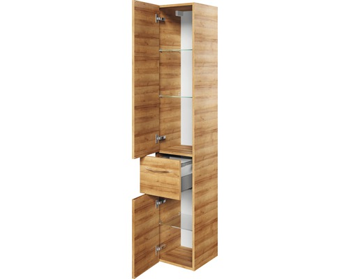 Pelipal Xpressline 4035 hoge kast, 30 cm breed, Riviera eiken met handgreep