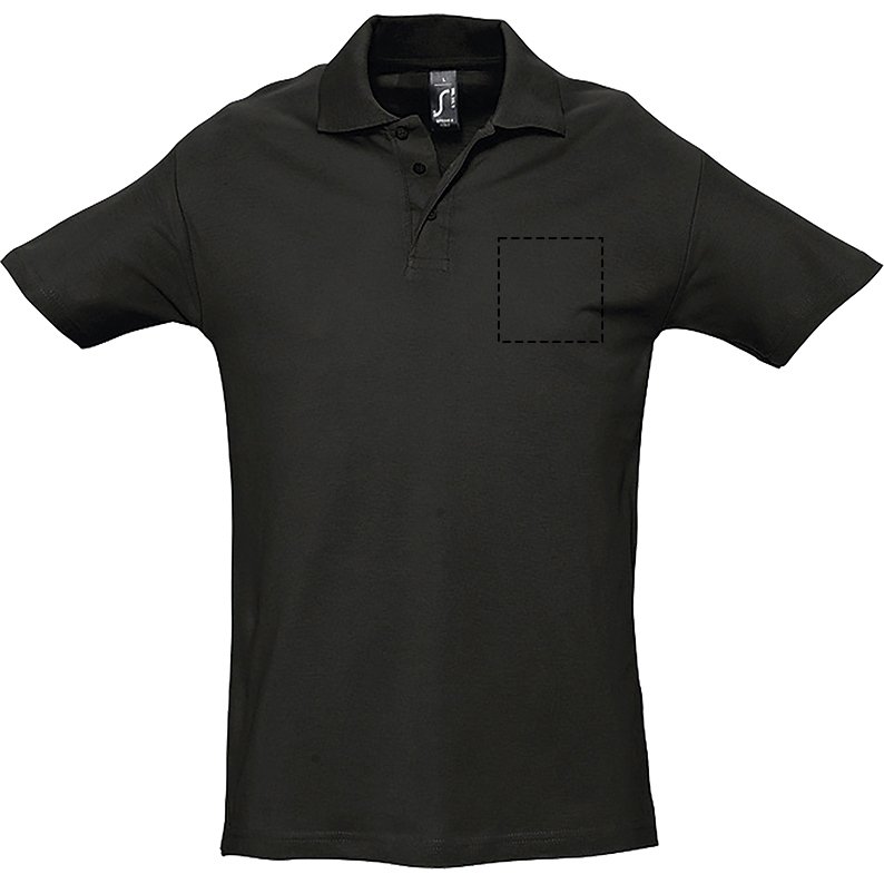 Polo mixte manches courtes publicitaire Sol's - marquage 1 couleur