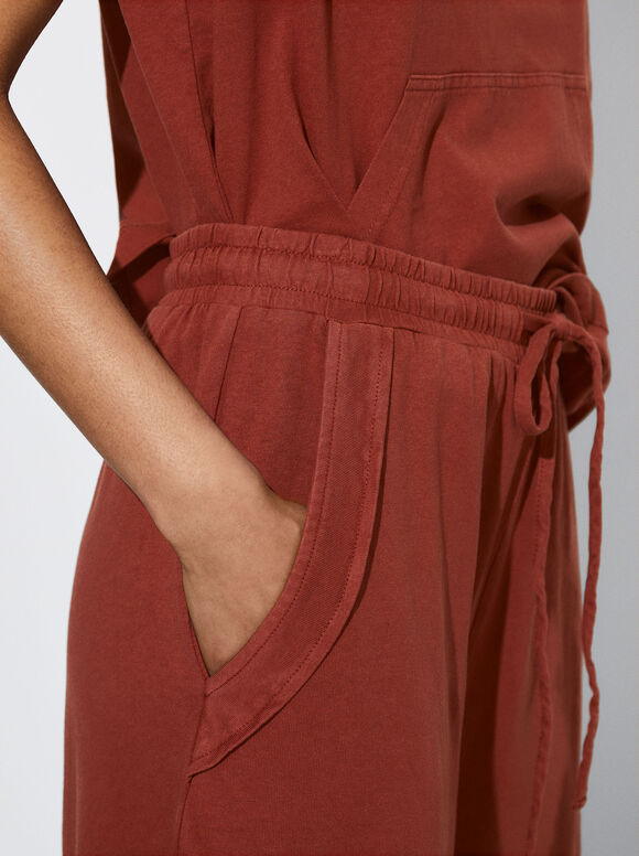 Calça Jogger Reta - Terracota