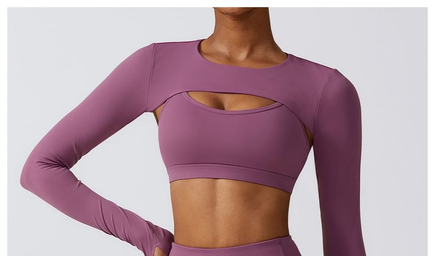 Skinniano - Sportjas met ronde hals en effen kleur