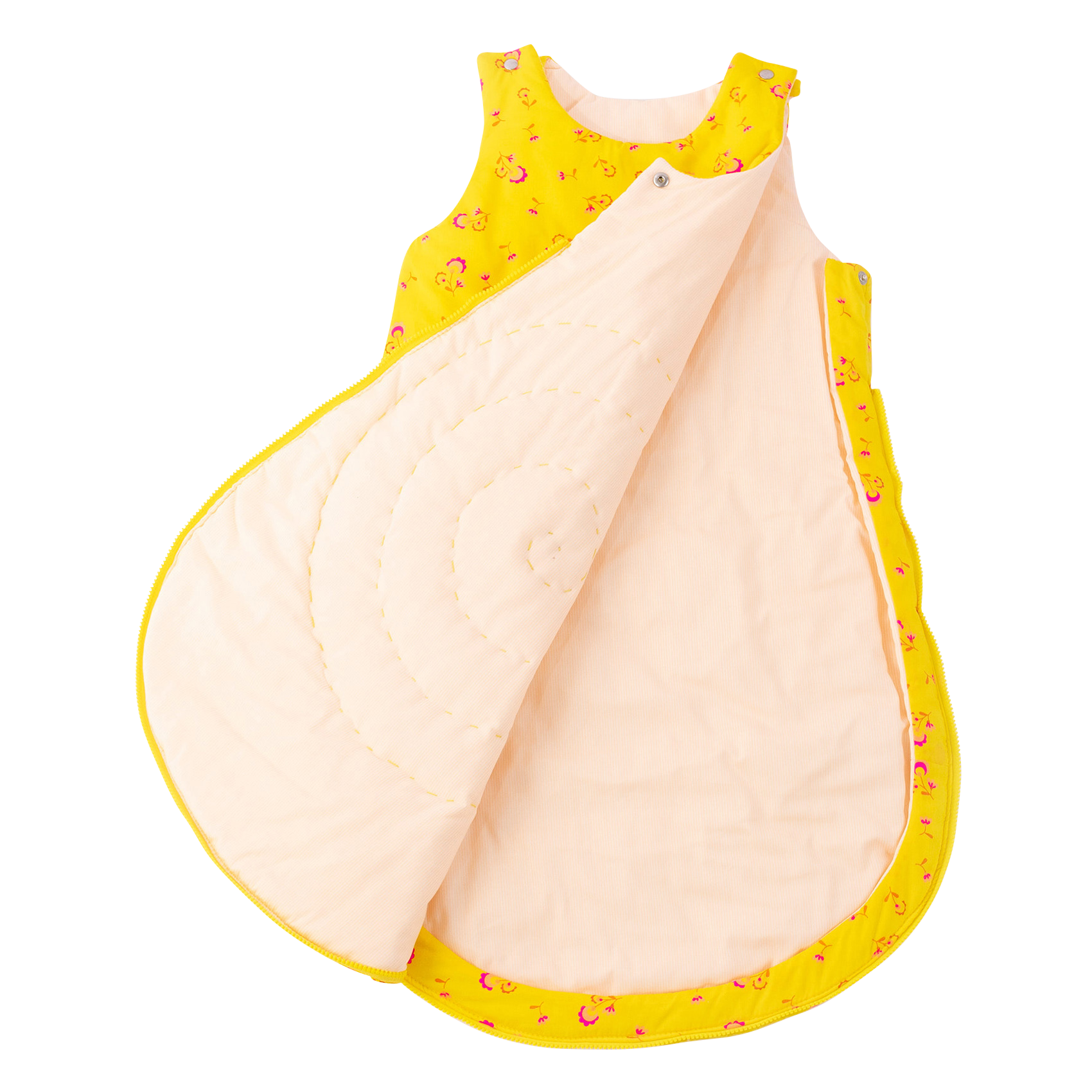 Gigoteuse imprimé fleuri en coton| Jaune
