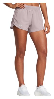 Short Under Armour Fly By 3 inch Mauve Femme