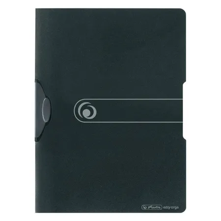 Herlitz Express Clip Hefter PP A4 opak schwarz 30 Blatt