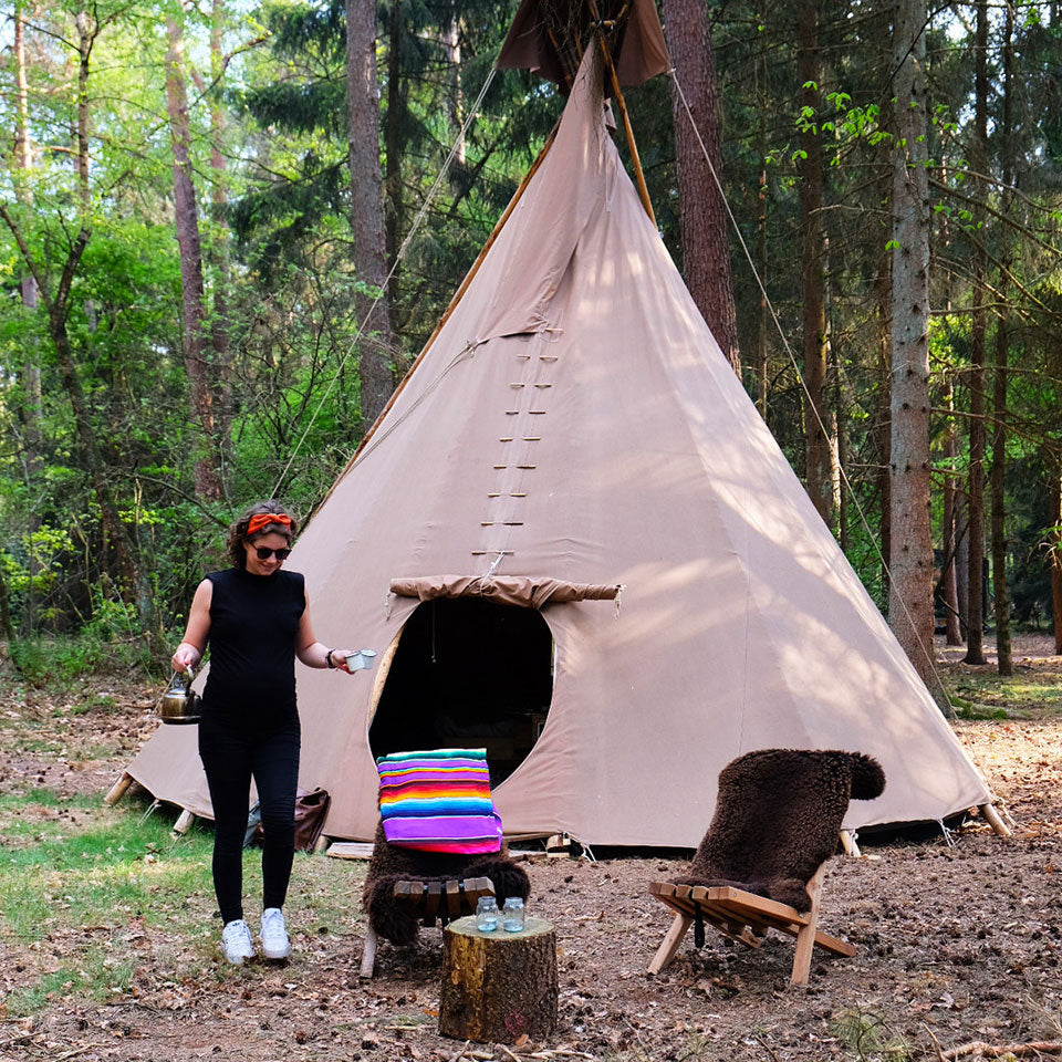 Weltevree | Fieldchair | Loungestoel incl, Schapenvacht Wit