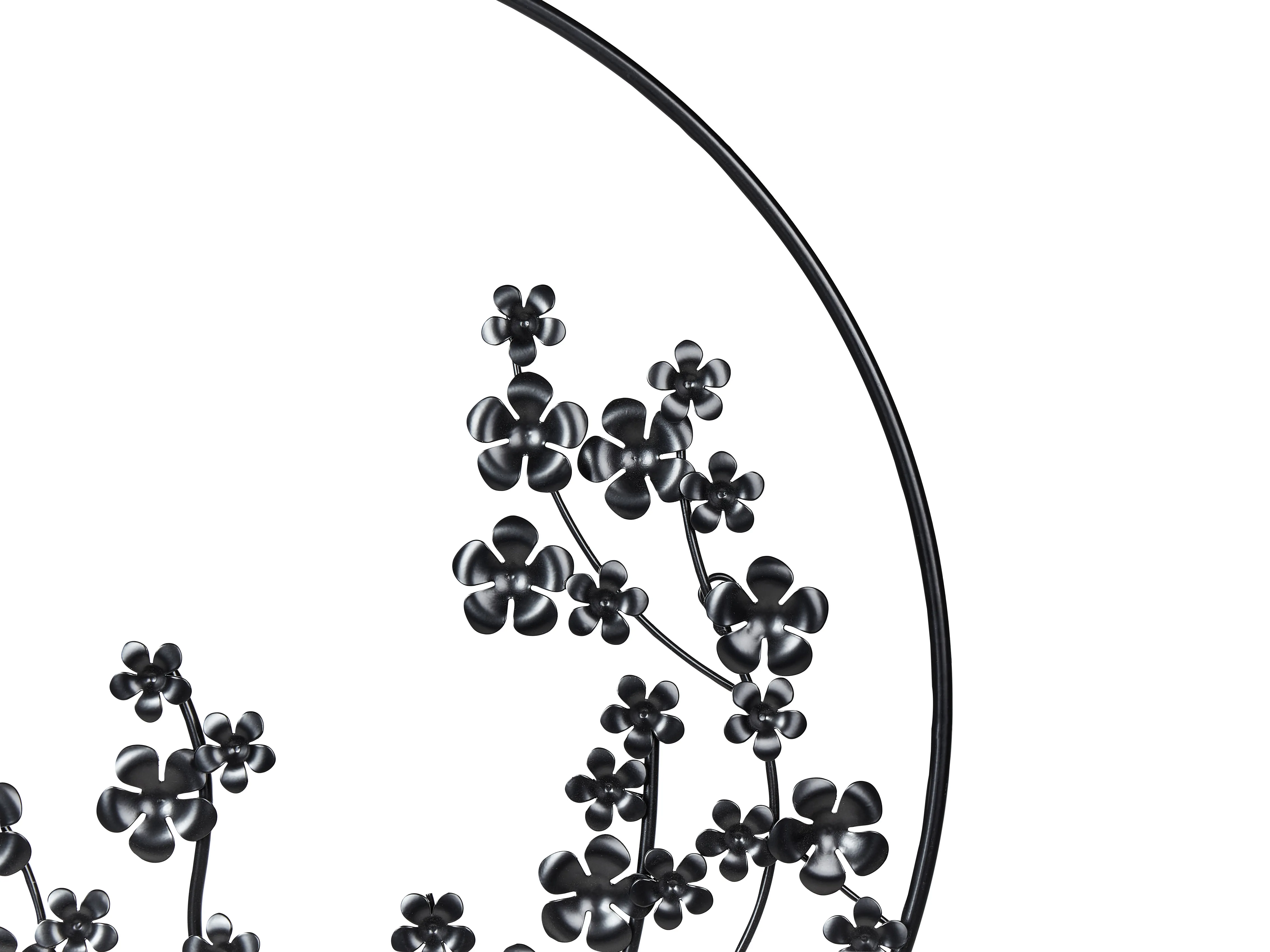 Wanddecoratie Bloem STRONTIUM Metaal 70 cm Zwart
