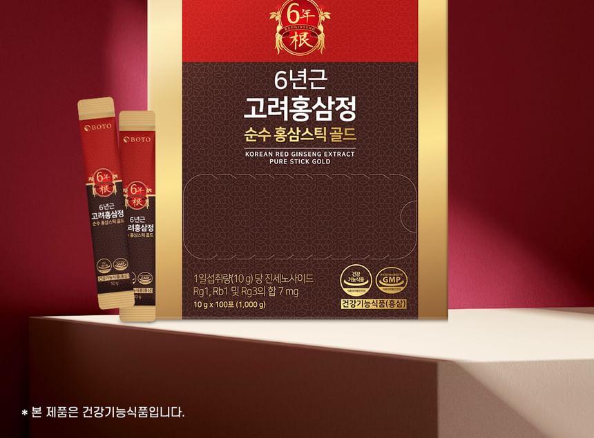 BOTO - Koreaanse rode ginseng extract pure stick goud