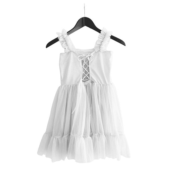 Dolly by Le Petit Heart Kjole Lace Up Off White