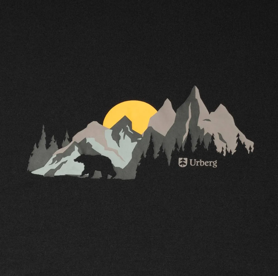 Urberg Men's Printed Tree Tee Black Beauty