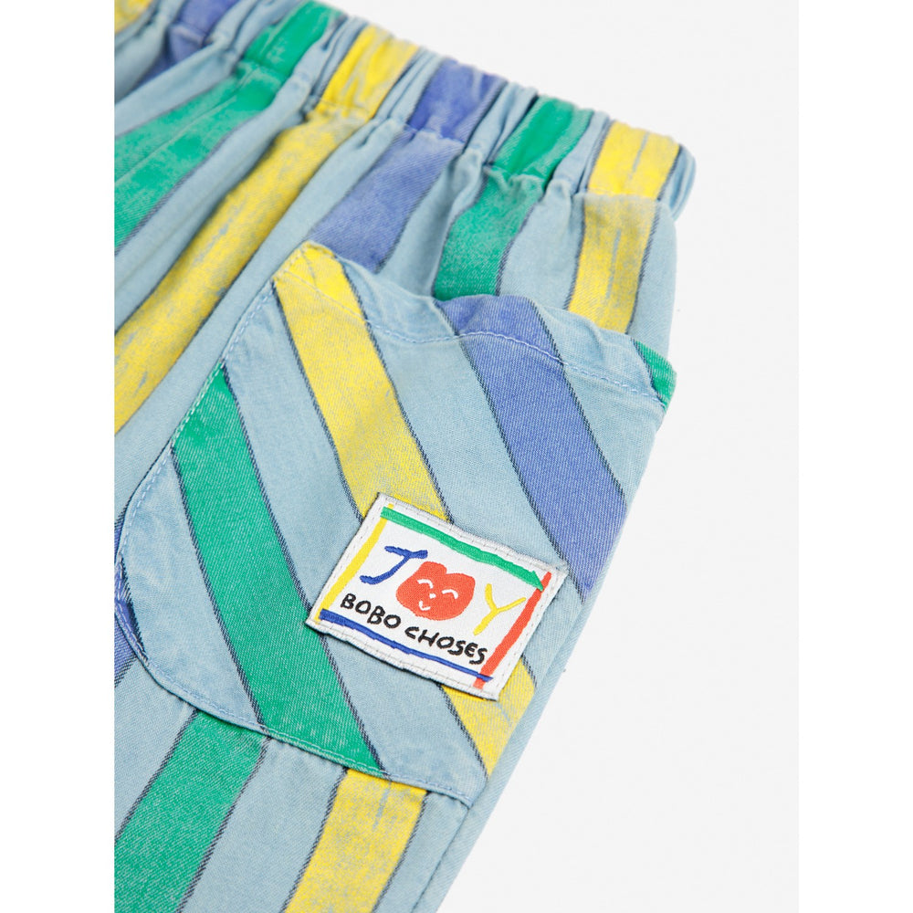 Køb Bobo Choses Lys Blue Multicolor Stripes Denim Bukser