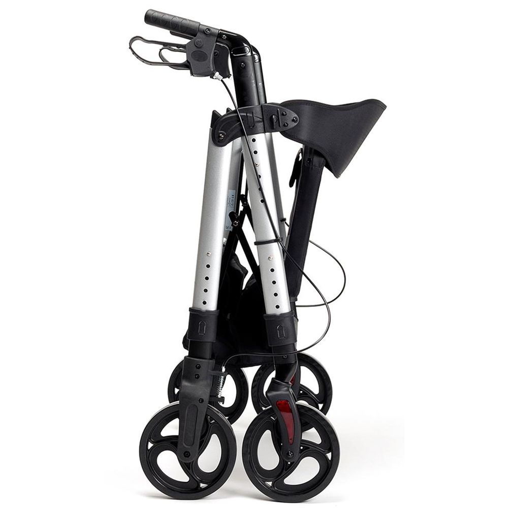 Vermeiren - XXL Rollator GOLIAT mit verstellbarer Sitzhöhe, bis 200 kg Belastbarkeit, silber