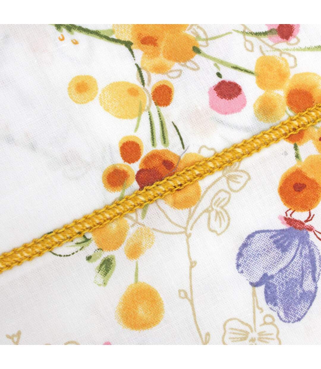 Drap plat 280x325 cm percale coton BEL AMOUR jaune