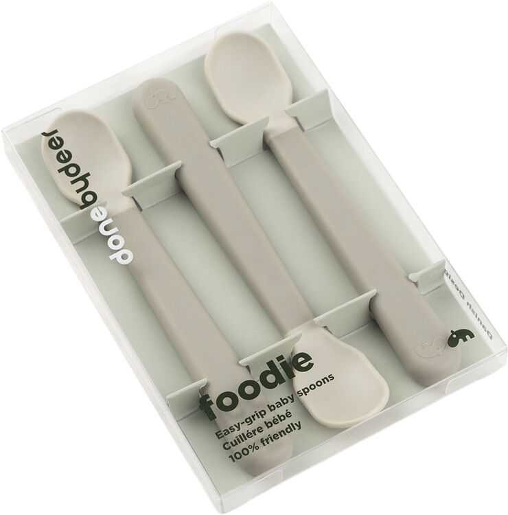 Done by Deer Foodie easy-grip babyske 3-pak Sand Sand