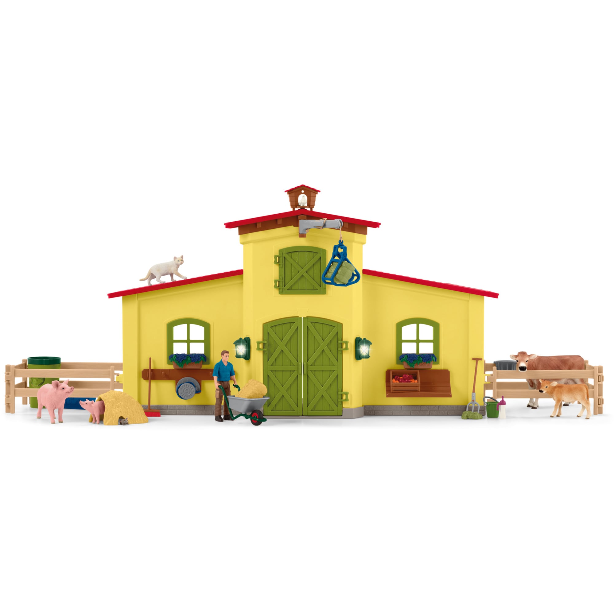 Schleich Spielfigur Farm World Großer Stall