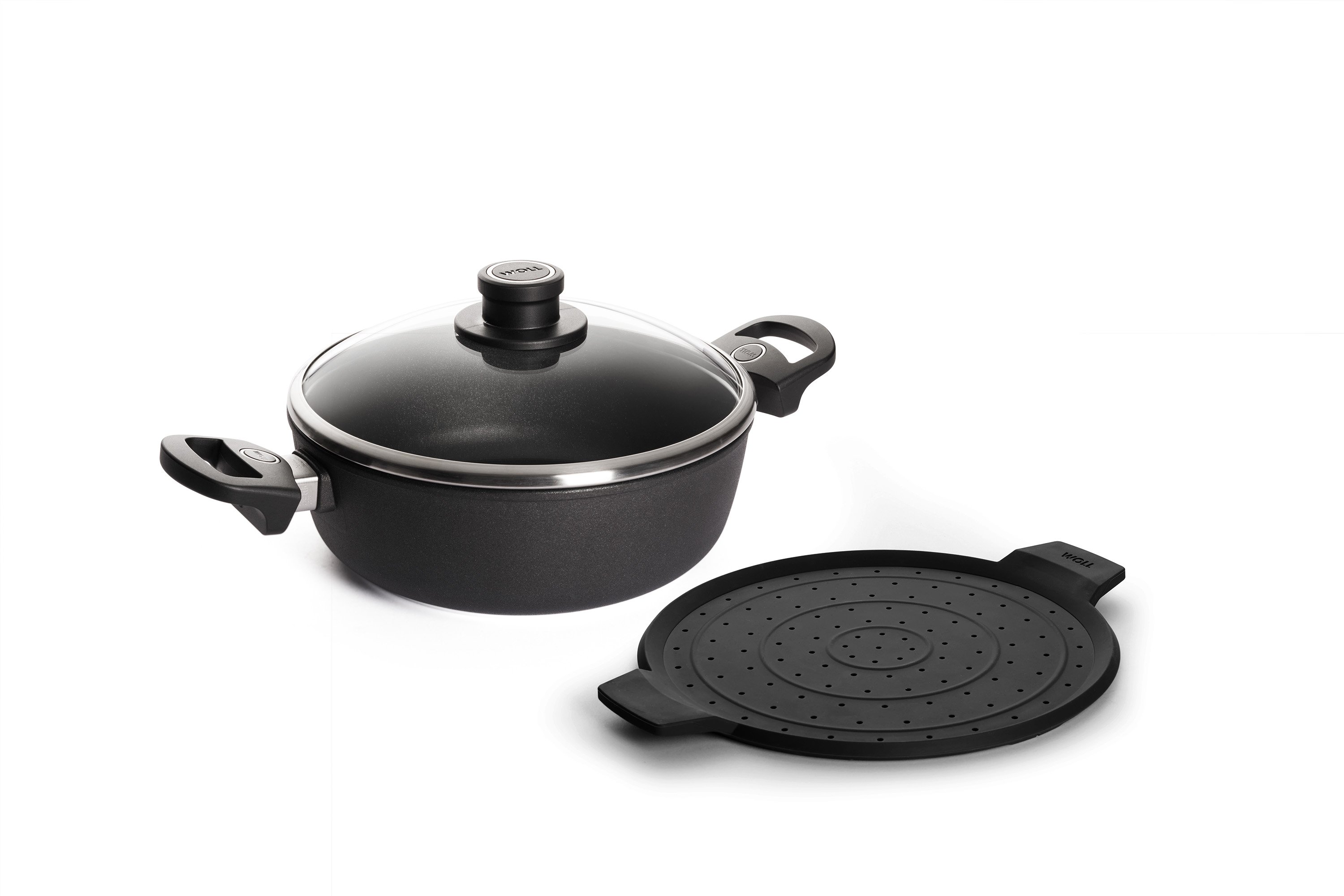 Titan Best Kasserollen-Set, 3-tlg., Ø 24 cm - Herdart: Ceran, Gas, Elektro, Halogen von WOLL