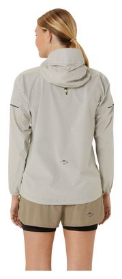 Veste imperméable Asics Fujitrail Waterproof Gris Femme