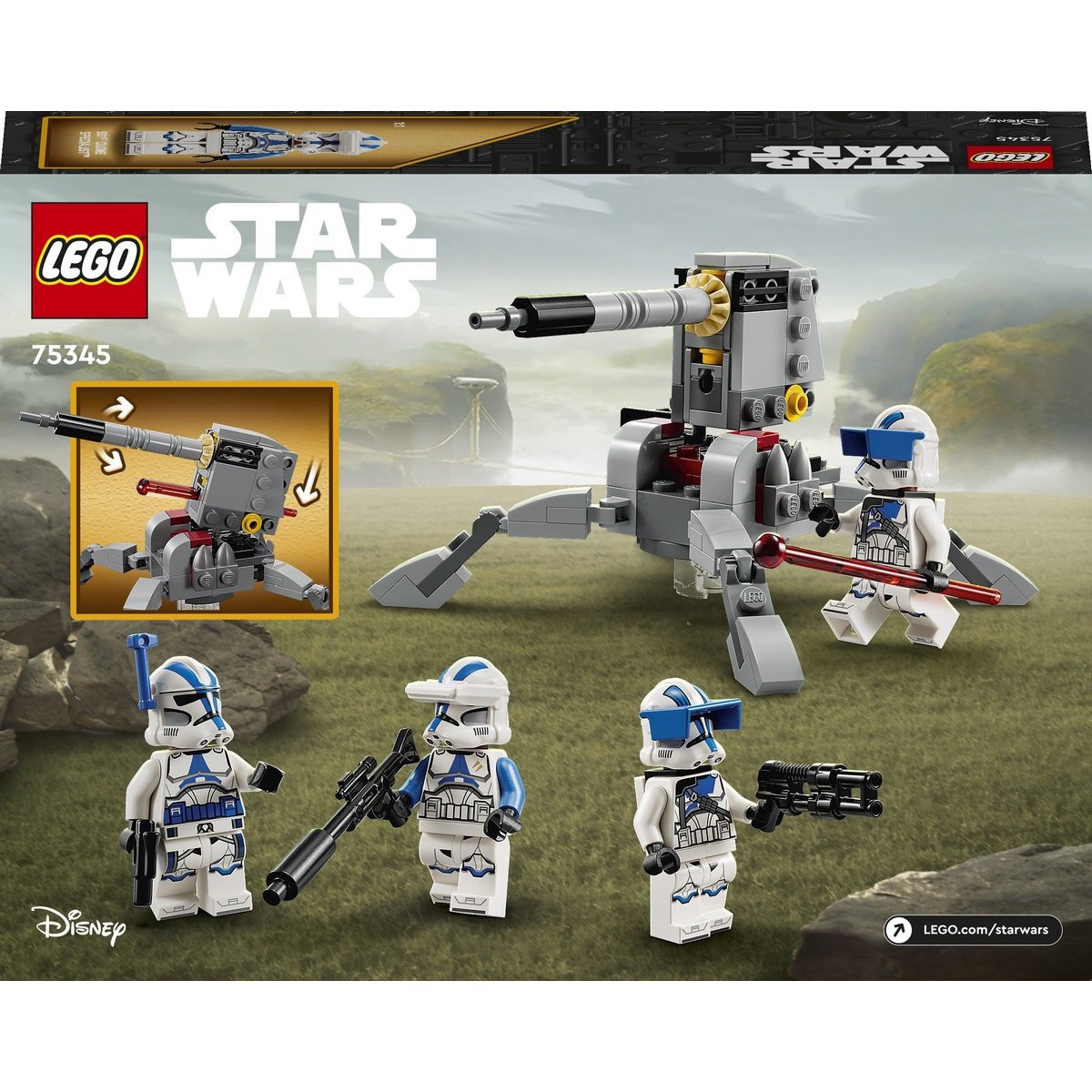 Pack de combat Clone Troopers 501ème légion LEGO Star Wars 75345