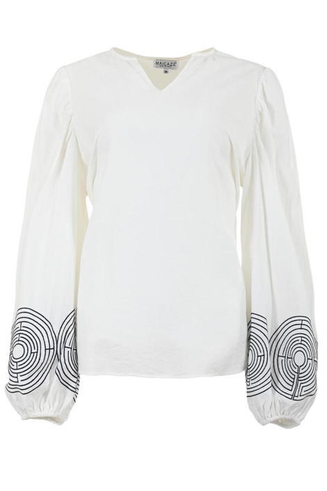 Maicazz witte dames blouse