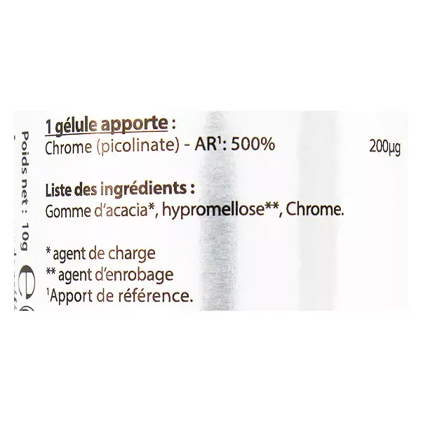 Vit'all+ Chrome 200µg 60 gélules végétales