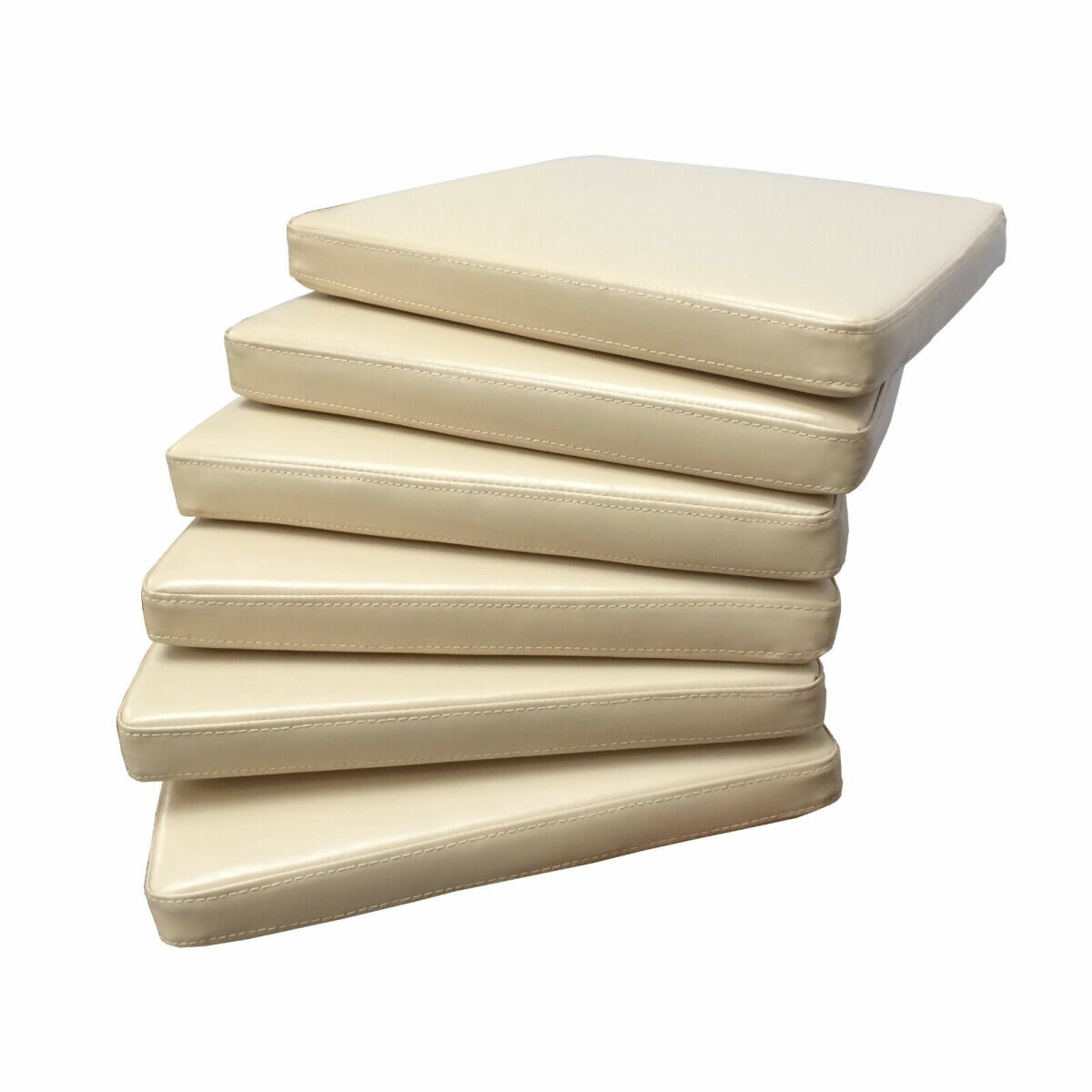 Sedex 2x Sitzpolster LARISSA Kunstleder beige