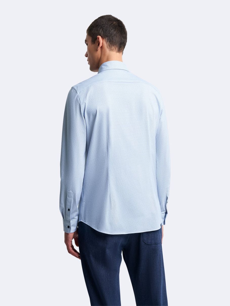 Chemise slim stretch géométrique