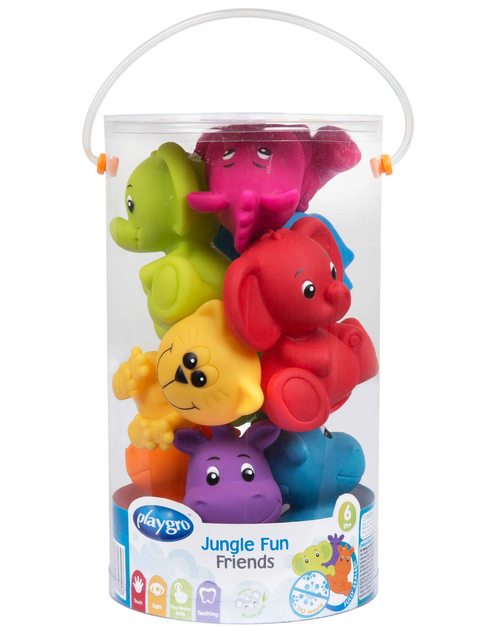Badespielzeug-Set PLAYGRO - DSCHUNGEL FRIENDS 8-teilig