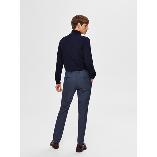 Selected Homme Berg Roll Neck Strik, Navy Blazer, XL