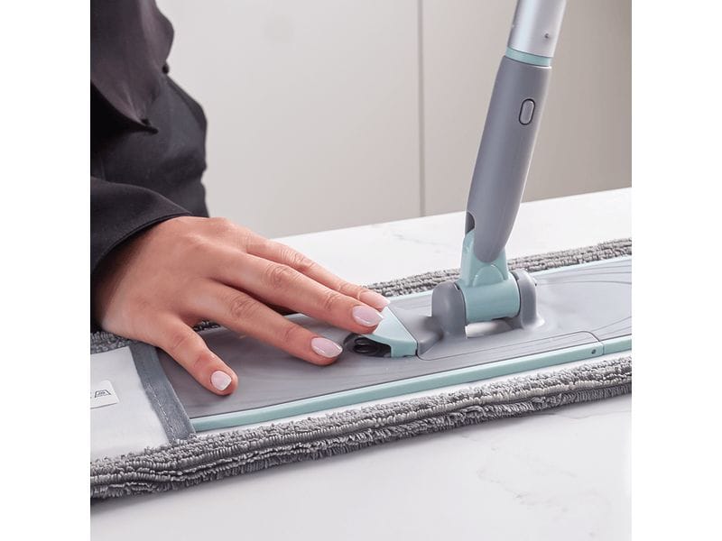 CreaClean Wischmopp CrystalMop Bodenwischer mit Teleskopstiel und Wischbezug