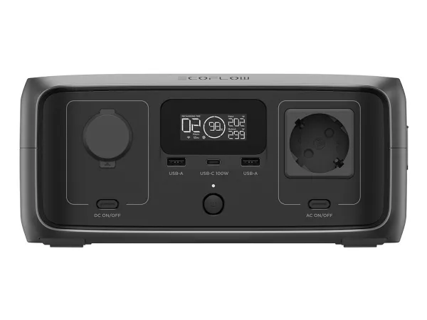 EcoFlow RIVER 3 Portable Power Station - 245Wh capacity, 300W rated output, X-Boost up to 600W