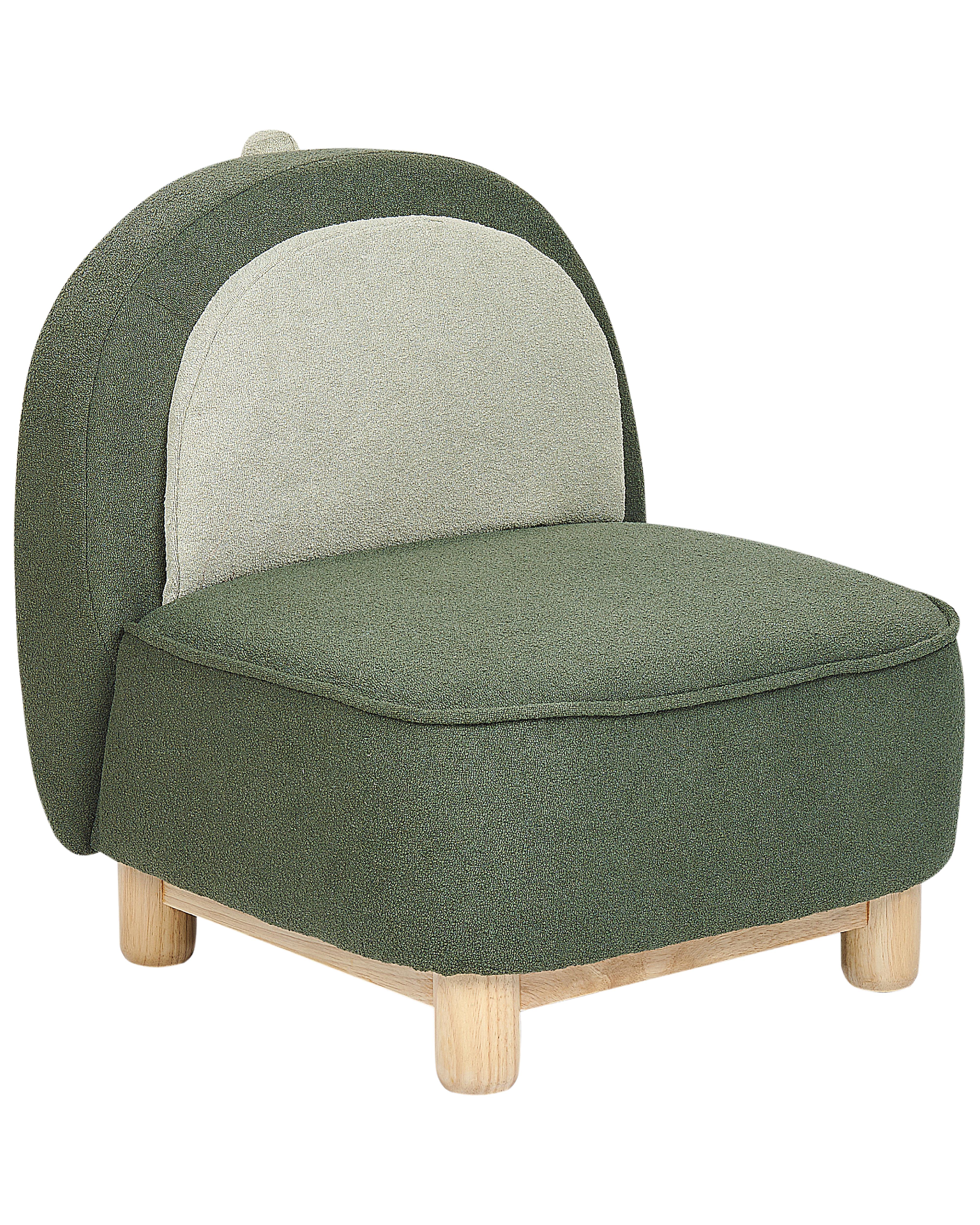Kinderfauteuil Dinosaurus FABORG Stof Donkergroen