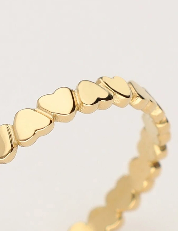 My Jewellery Vintage ring met hartjes MJ11244