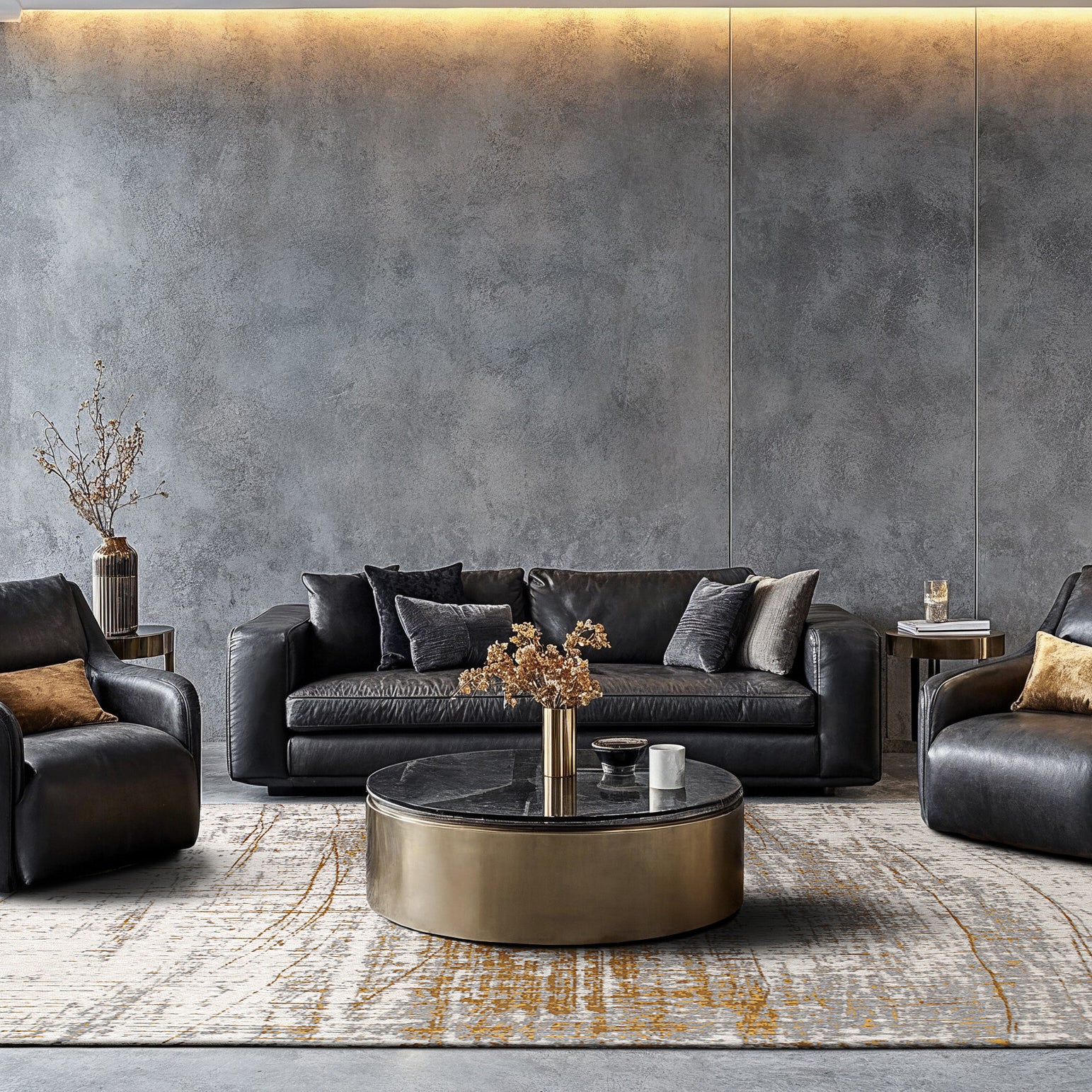 Louis de Poortere Griff Vloerkleed 240 x 340 cm - Columbus Gold