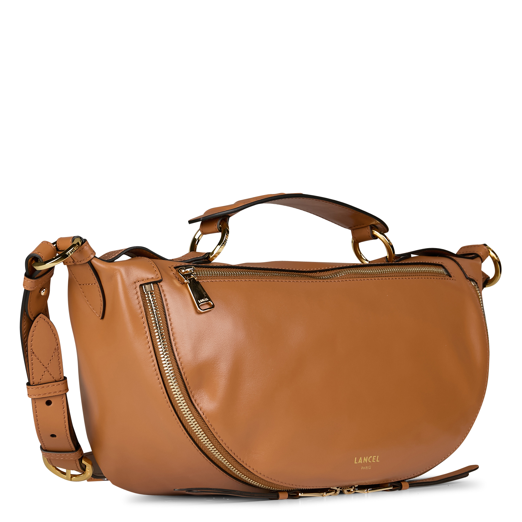 ORIGAMI M - Sac bandoulière en cuir | Beige